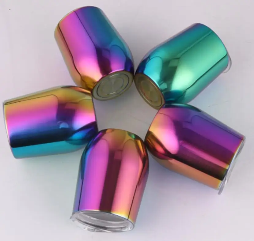 20pcs fluoresce Rainbow Cups 9oz Egg mugs Wine Glass tumbler double wall stainless steel vacuum insulated | Дом и сад