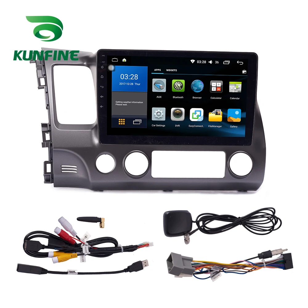 Восьмиядерный 1024*600 Android 8 1 автомобильный DVD GPS навигационный плеер Deckless стерео для