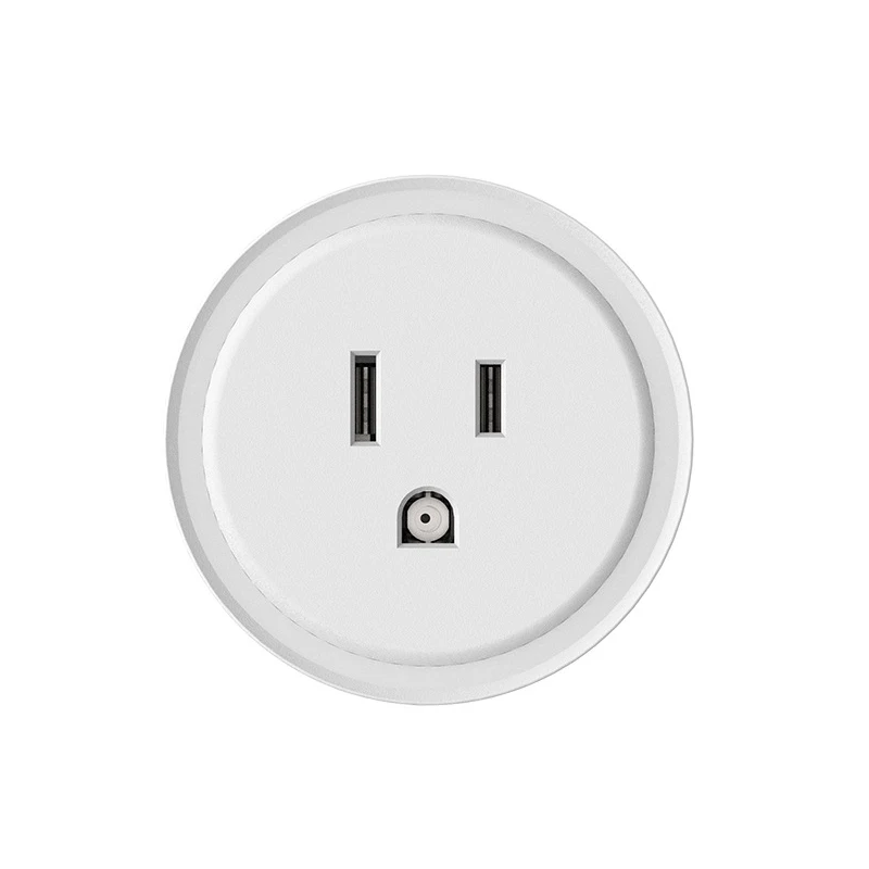 LEORY Smart Plug Wifi Socket power Monitor US Голосовая ПДУ для умного дома с таймером совместим Alexa и
