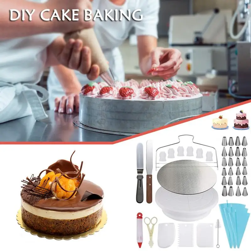 45 шт./компл. принадлежности для украшения торта поворотный стол трубопровод