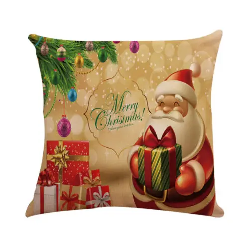 45x45 см веселый рождественский хлопковый комплект полотняный спальный диван