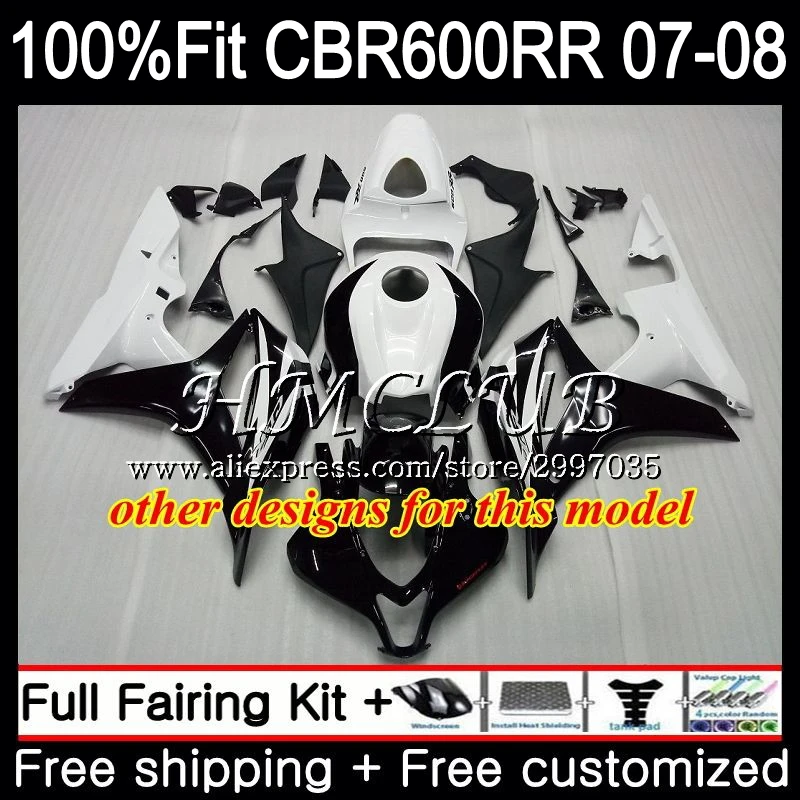 Инъекция для HONDA CBR 600 RR 600F5 CBR600RR 2007 2008 81HC.10 CBR600F5 фиолетовый черный F5 07 08 600RR CBR600