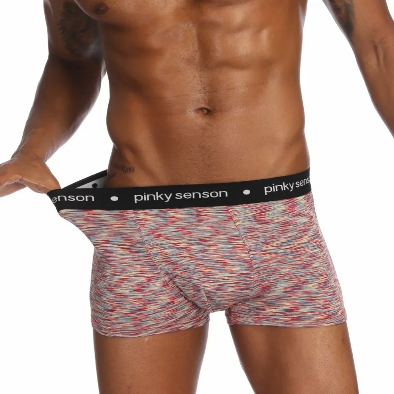 3 шт./партия мужские трусы из чистого хлопка камуфляжные под брюки U выпуклая