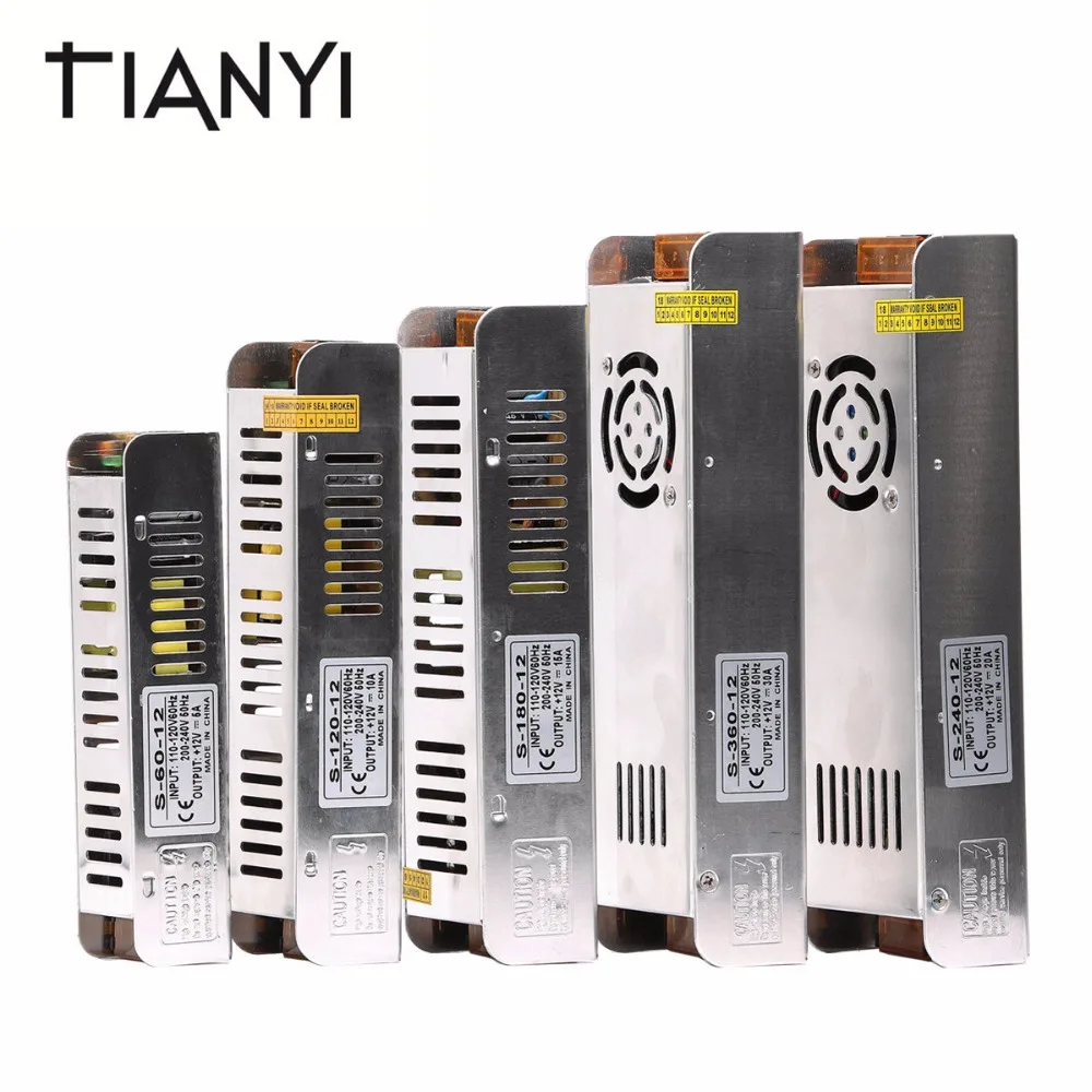 AC 110 V 220 DC/DC 12 led трансформаторы 1A 5A 10A 15A 20A 30A 5050 Светодиодные ленты водителя СИД