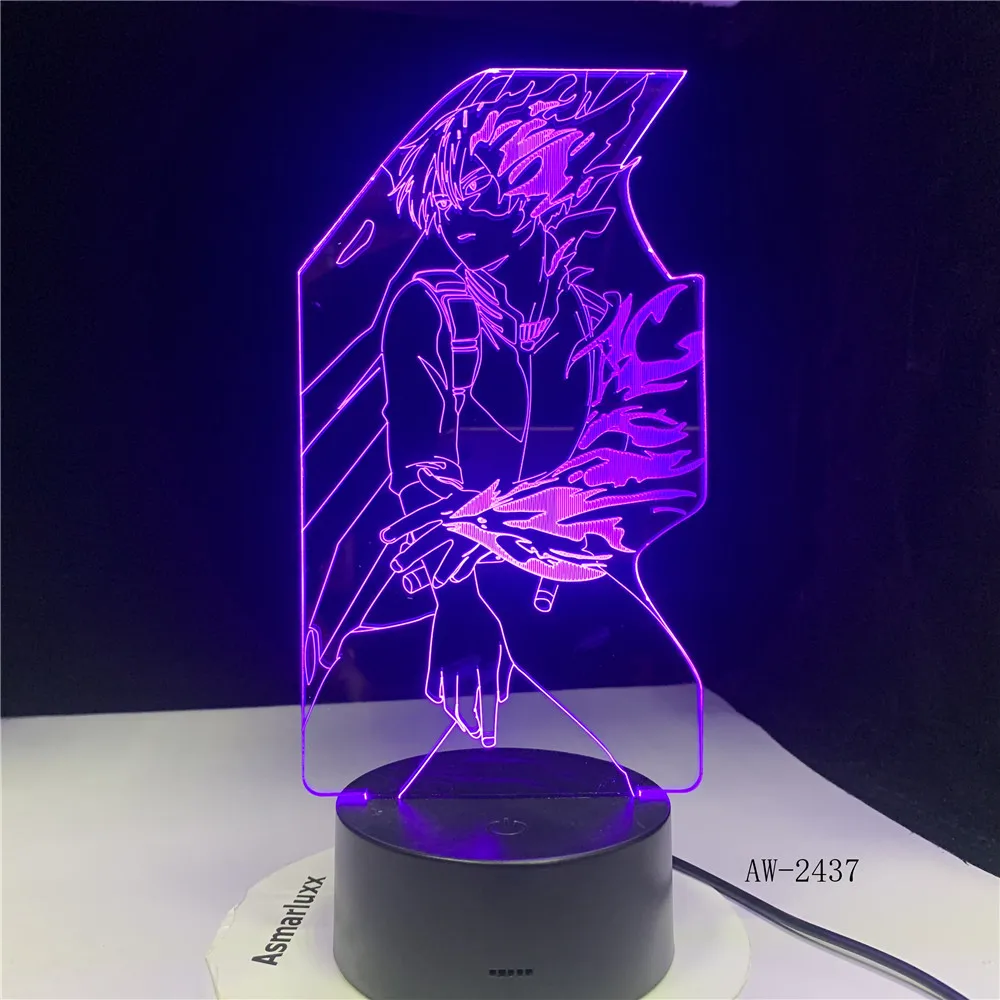 Новый Наруто фигурку Uzumaki 3D светодиодный ночник настольная лампа новинка