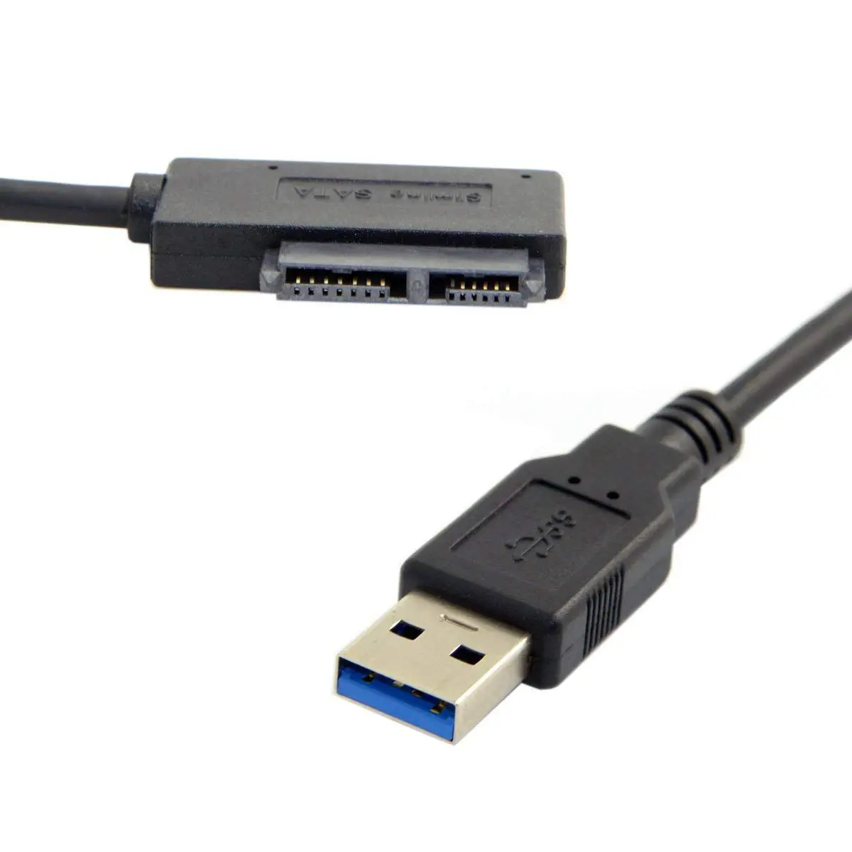 USB 3 0 к 7 + 6 13Pin slim SATA ноутбук CD/DVD ROM Оптический привод адаптер кабель | Компьютеры и