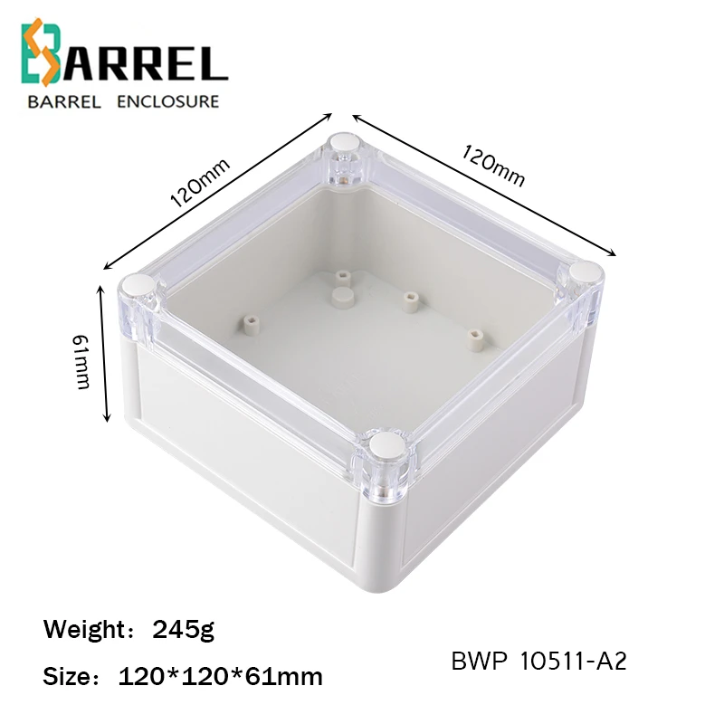 120*120*61mm IP68 waterproof plastic electronic enclosure ABS circuit board project box electrical supplies housing DIY casing |