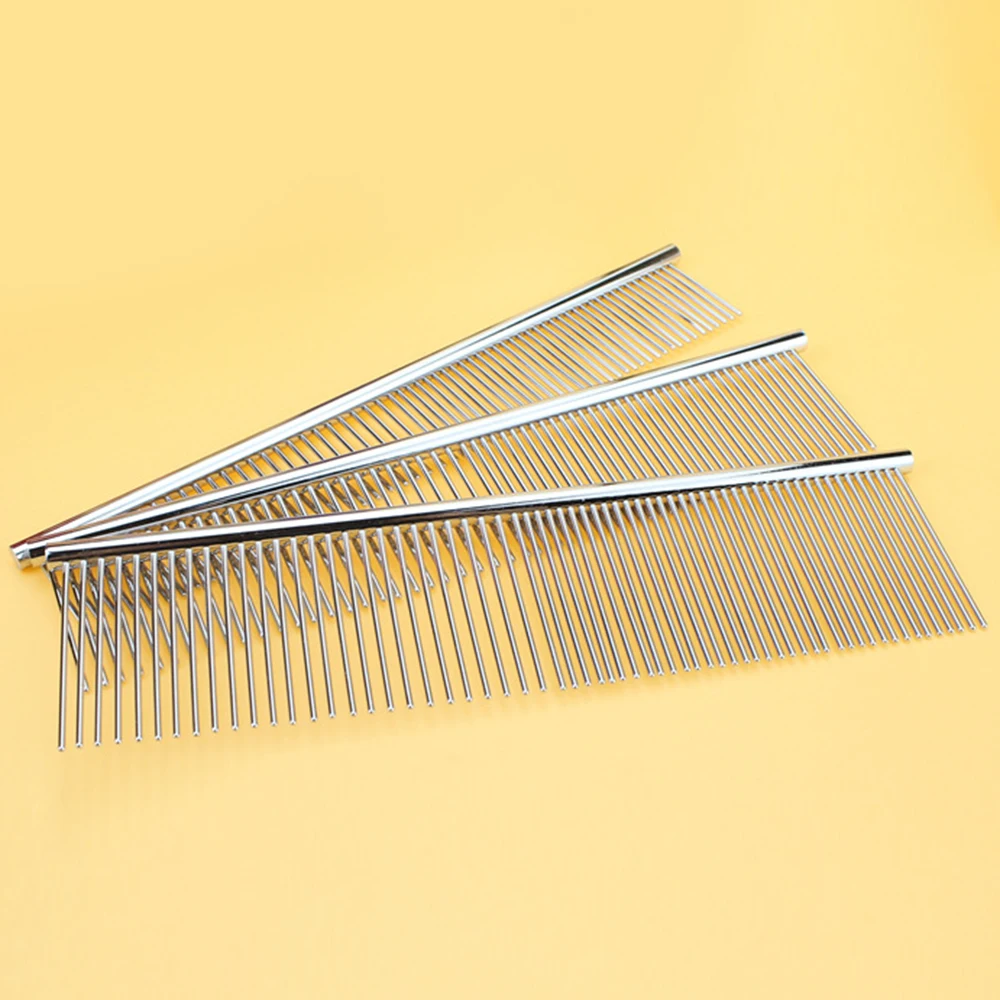 1 шт. Серебряная кошка собака щенок длинноволосый мех уход Металлическая