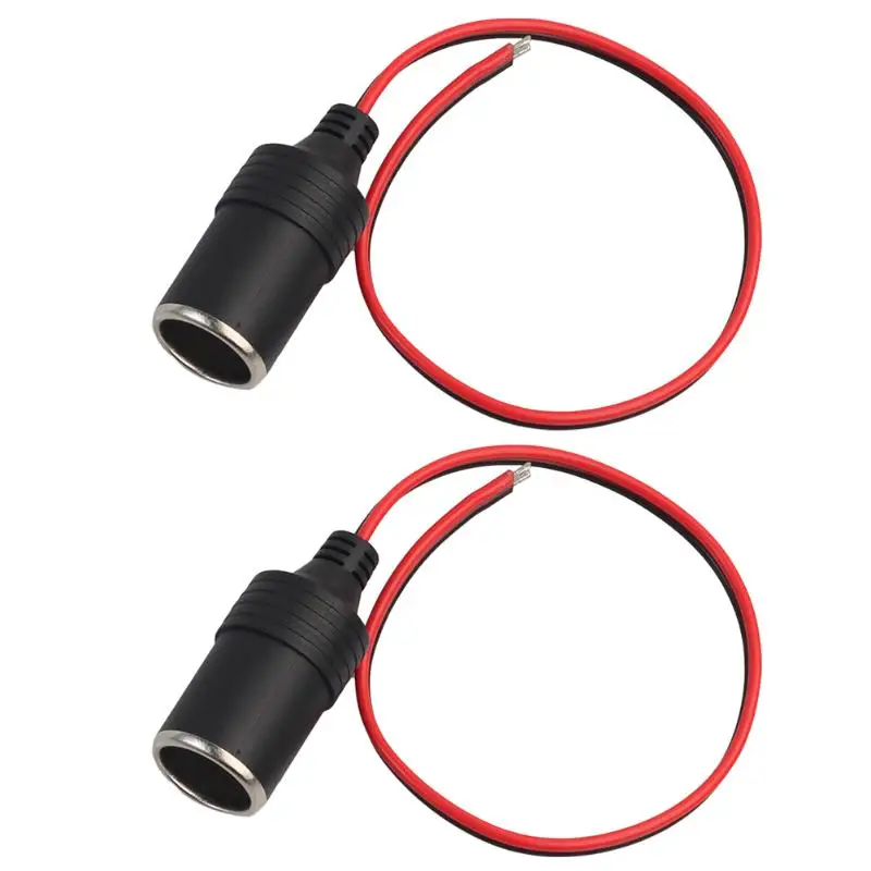 

2PCS 12V 10A Max 120W Car Cigarette Lighter Charger Cable Female Socket Plug High Quality Car Accessories Auto Replacement Parts
