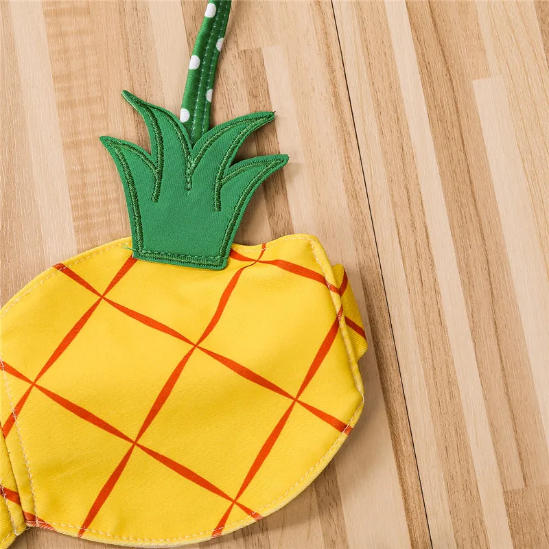 Детский купальник бикини с принтом в виде ананаса для девочек 2 шт. детский