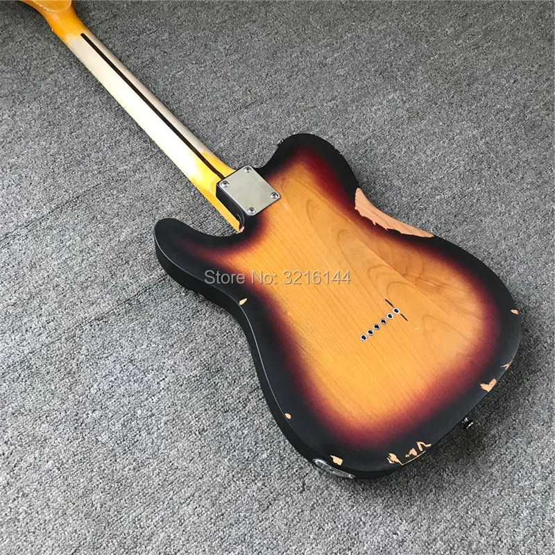 

In Stock , antique do old TL electric guitar, 3TS handmade, nitrocellulose paint free shipping Five kinds of colors to choose