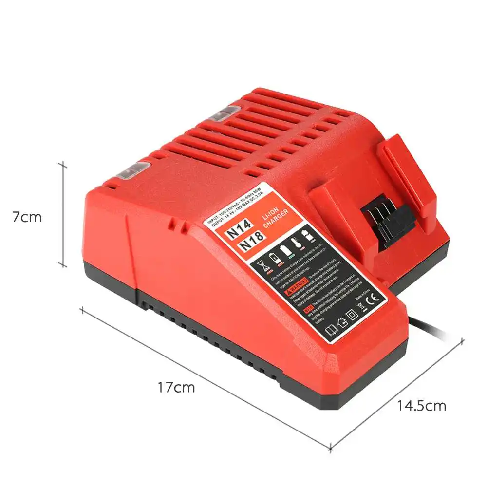 Сменное литиевое зарядное устройство 18 в для электроинструмента Milwaukee M18 |