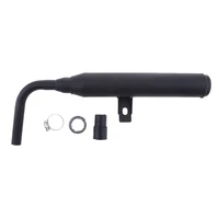 12 6 inch high quality metal motorcycle muffler exhaust silencer pipe for yamaha pw50