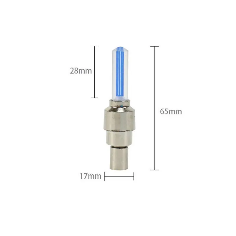 2pcs Bicycle Tire Valve Lights Cycling Wheel Caps LED Lantern Bike Spokes Lamp Accessories Color blue Green Pink Yellow | Спорт и