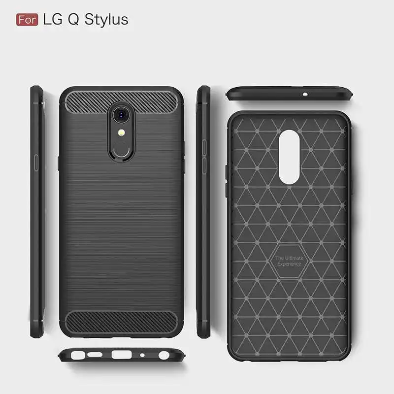 Mokoemi Fashion Shock Proof Soft Silicone 6.2&quotFor LG Q Stylus Case For cell Phone Cover |