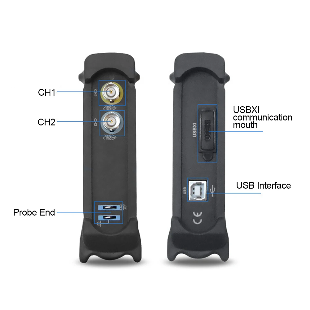HANTEK6022BE на основе ПК USB 20 МГц полосы пропускания двухканальный цифровой хранения