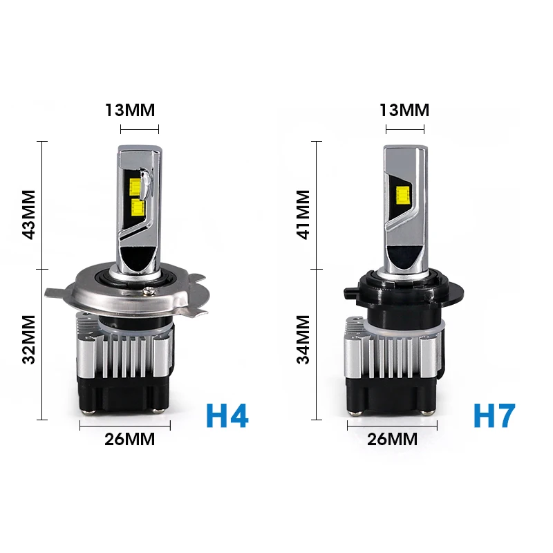 CARLitek H1 Led 6000k 8000lm H7 H8 H9 H11 9005 9006 zarowki Светодиодная лампа для авто CSP чип мини