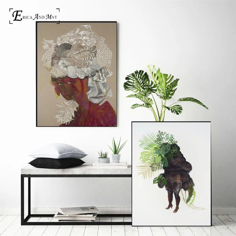 Винтажный абстрактный постер Firelei Baez Surreal картина маслом на холсте Настенная