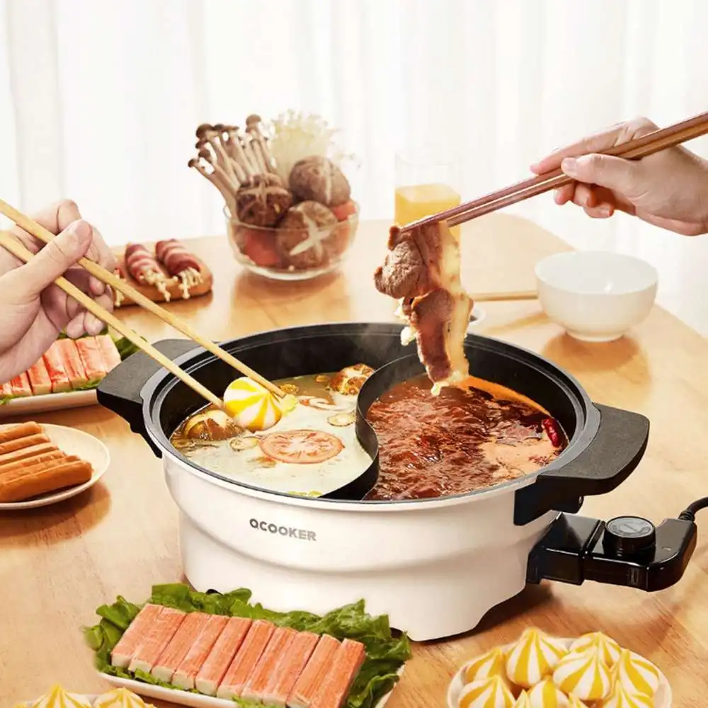 OCOOKER CR HG03 1500W 4L многофункциональный электрический горячий горшок с 2 сетками