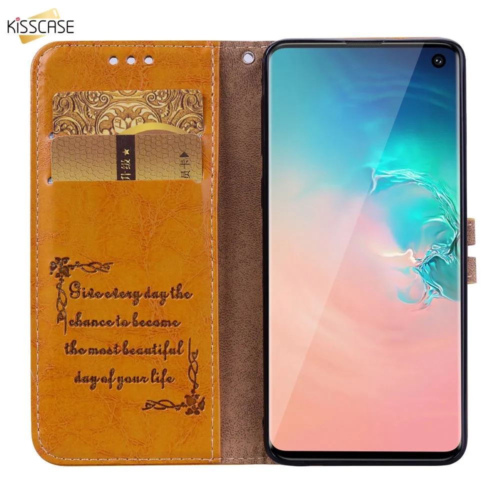 Чехол KISS кожаный чехол для samsung Galaxy A50 кошелек Магнитный флип A 50 SM A505F A505