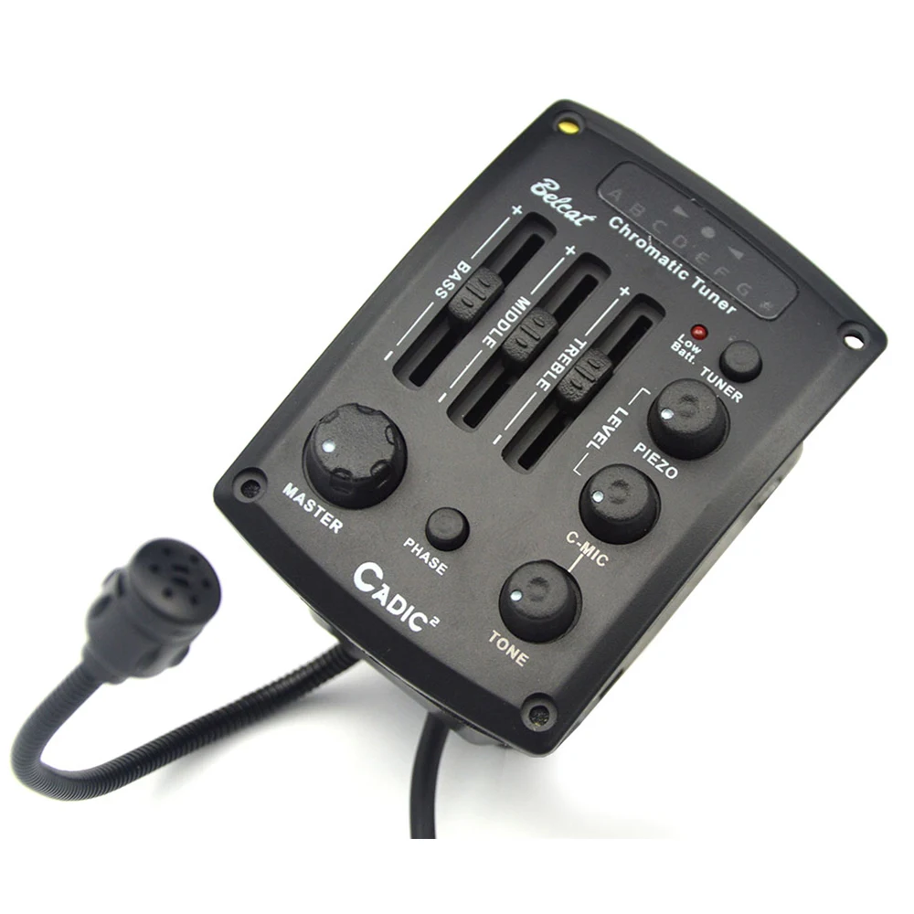 Belcat Cadic 2 3 Band гитара с эквалайзером Pick up Preamp Piezo & C Mic Блендер хроматисветодиодный