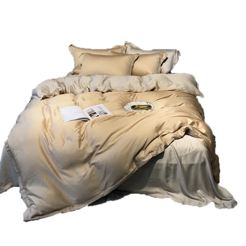 Модное постельное белье из ткани тенцель набор 4 шт. Бесплатная доставка