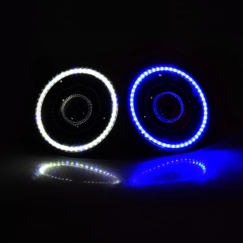 Headlight Assembly for Jeep Wrangler LED Halo DRL withe daytime running light or blue | Автомобили и мотоциклы