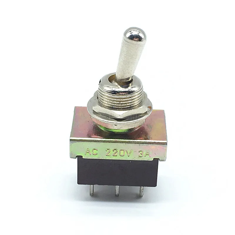 5 шт. планшетовый переключатель клавишный ON-ON 6 pin 2 way DPDT 3A AC 220V | Обустройство дома