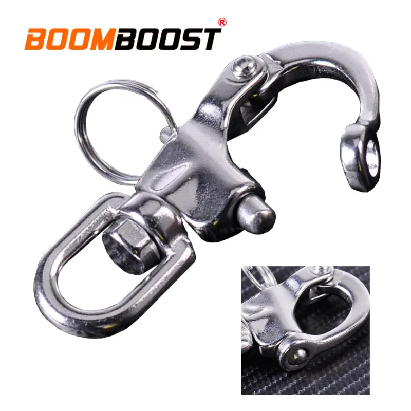 Yacht Sailing For Marine Architectural Quick Release Heavy Duty Hook Eye Shackle Anchor Chain D Ring 316 Stainless Steel Swivel |