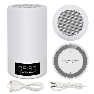 Будильник для часов bluetooth колонки беспроводной ночник светильник портативный