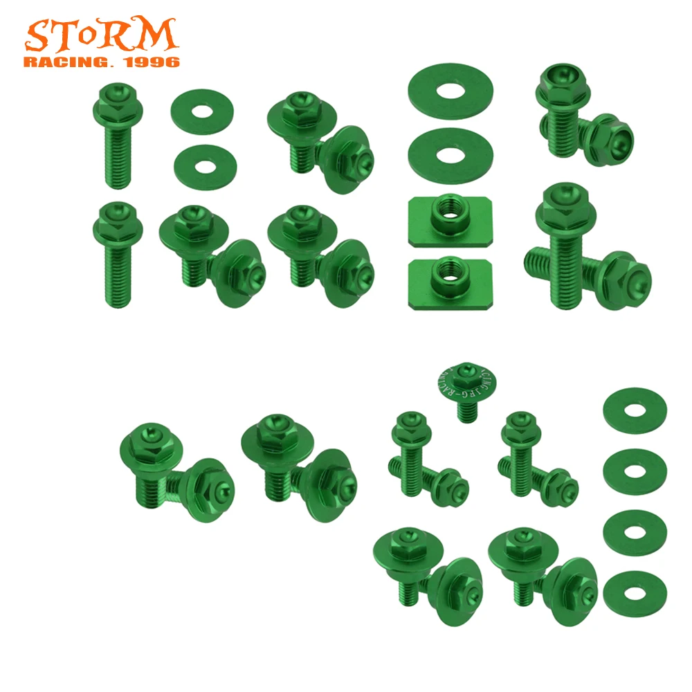 

Мотоцикл с ЧПУ боковые панели заднего переднего крыла радиатора штифты винт для Kawasaki Suzuki KX125 KX250 KX250F KX450F RMZ250