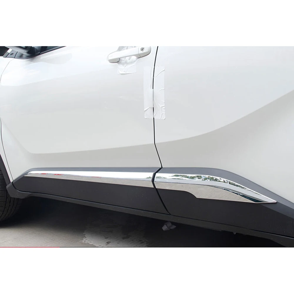 

Car Body Door Side Cover for Toyota C-HR CHR 2017 2018 2019 2020 2021 Exterior Chrome Molding Trim 4Pcs