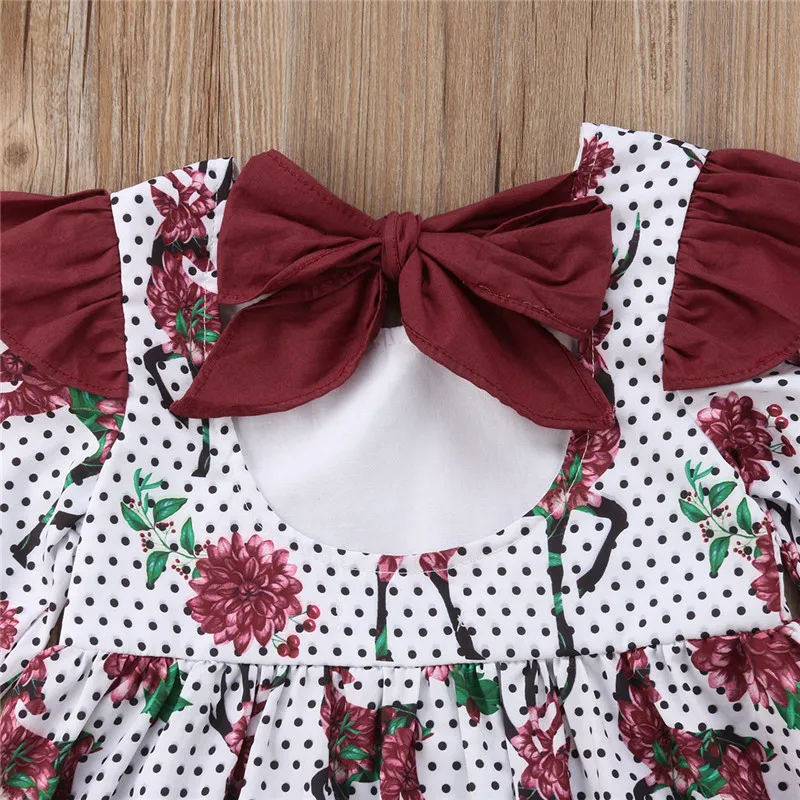 Baby dresses girl Deer Toddler Girl Princess Dress Kids Flower Tutu Party Wedding clothing | Детская одежда и обувь