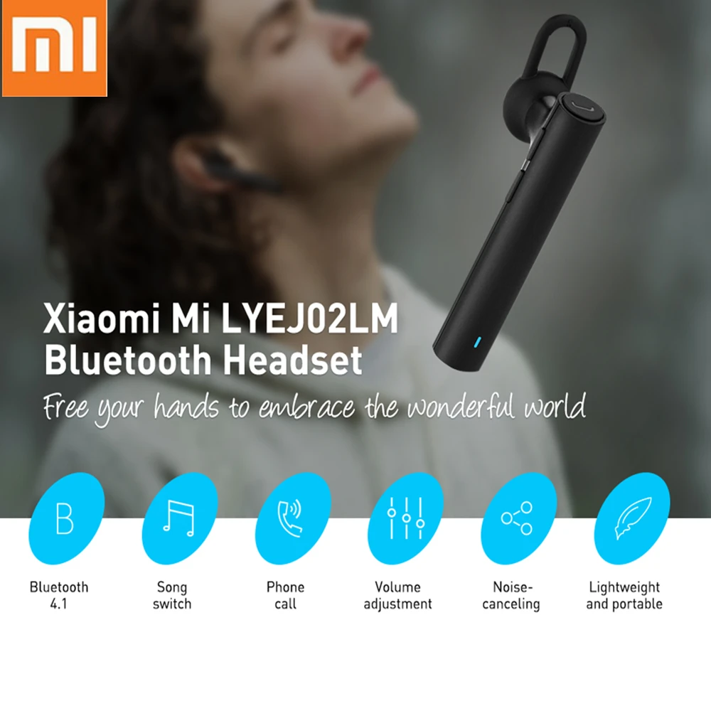 Xiaomi Mi LYEJ02LM bluetooth гарнитура беспроводные наушники вкладыши на шнуре управление