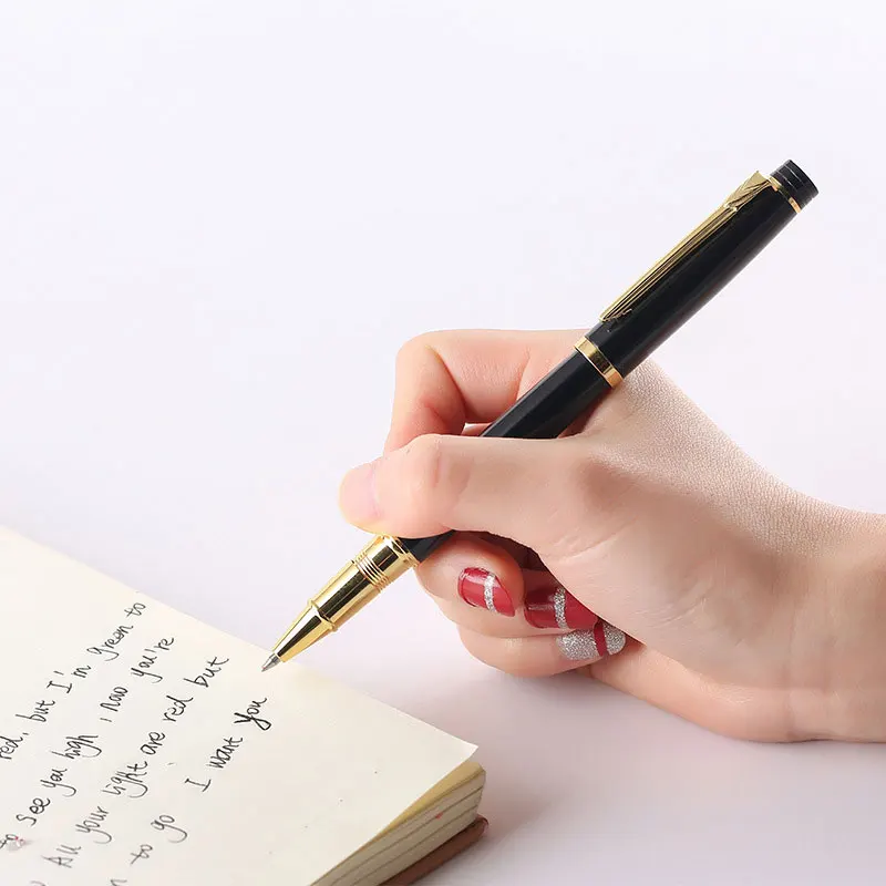 Metal Signature Pen Insert Business Atmosphere Simple Classic Ball Writing Smooth metal |