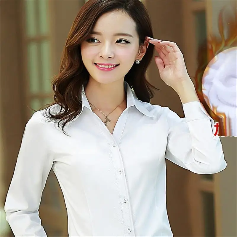 Осень-зима Костюмы Лето 2018 топы и блузы Camicia Donna женщины плюс Размеры Slim Fit Офис с