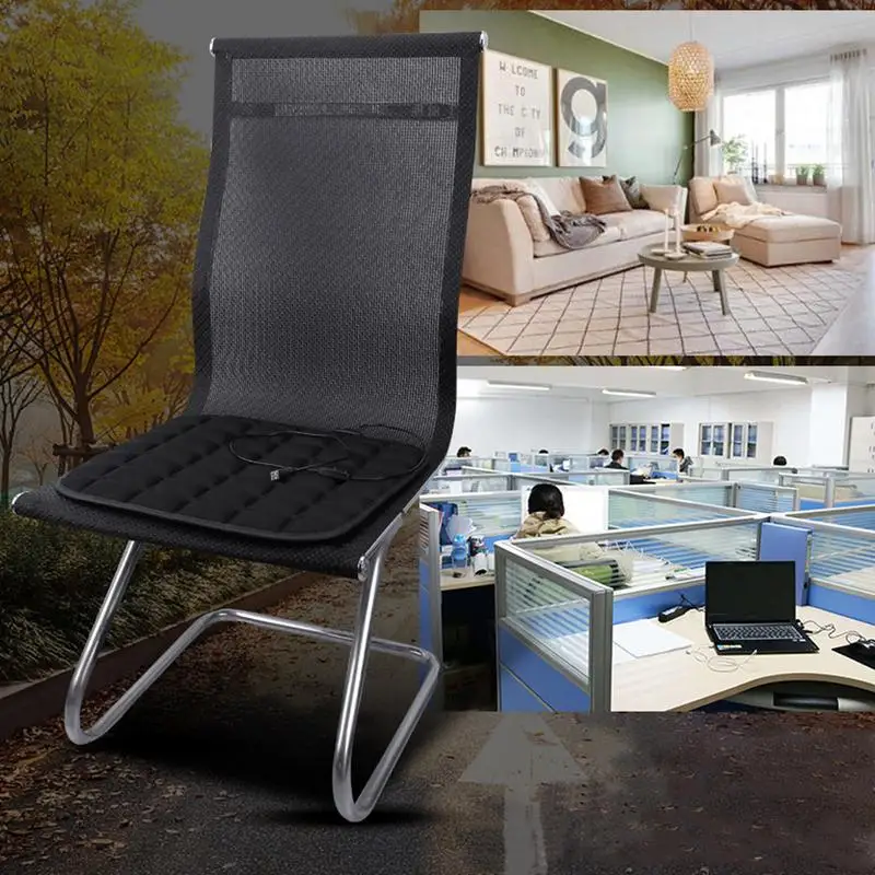 Автомобильная подушка с подогревом USB зимний автомобильный коврик универсальный