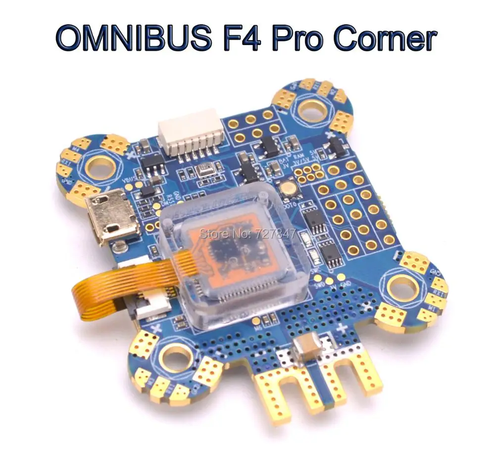 Новый OMNIBUS F4 Pro угловой Контроллер полета Встроенный датчик тока и PDB LC фильтр 5 в 1A
