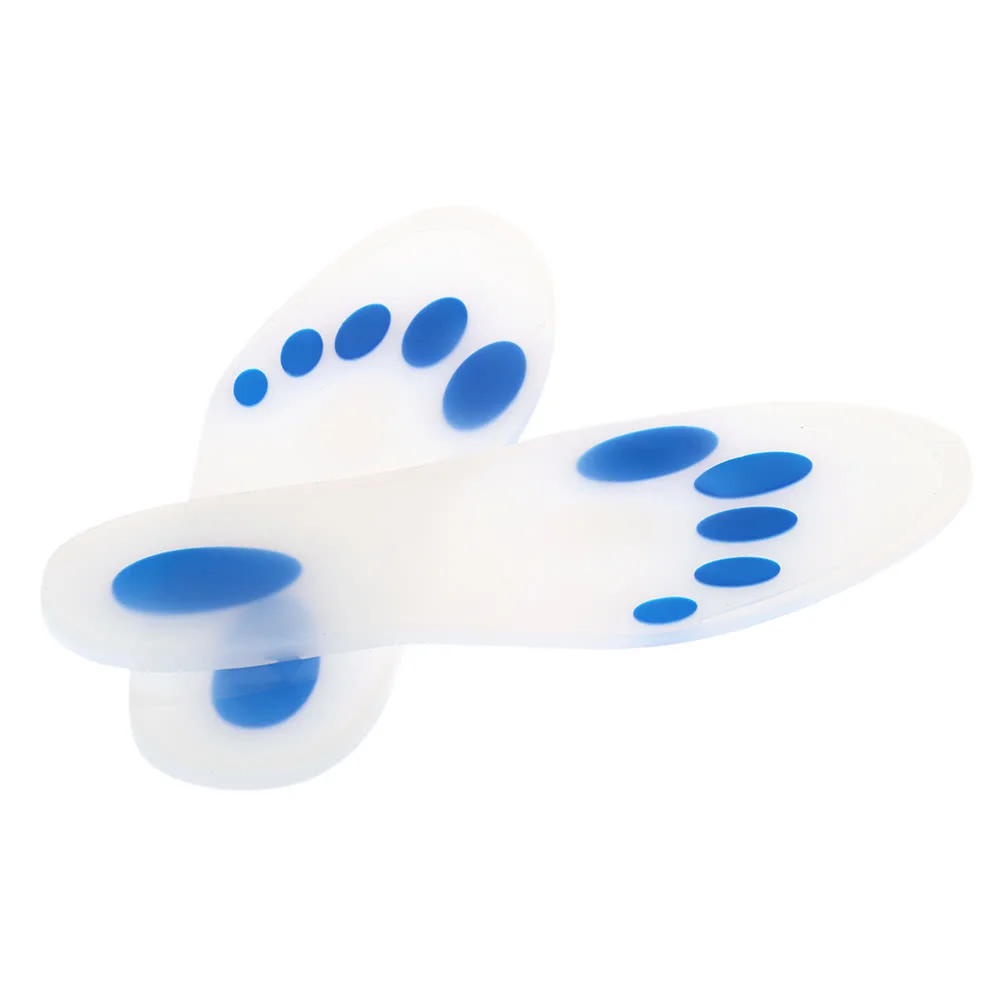 1 Pair Soft Silica Gel Insoles Cushion Anti-slip Sneaker Leather Shoe Pads Feet Care Protector | Красота и здоровье