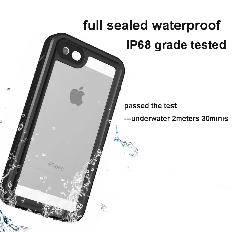 Супер водонепроницаемый чехол для iPhone 5 5S SE ударопрочный дайвинга на открытом