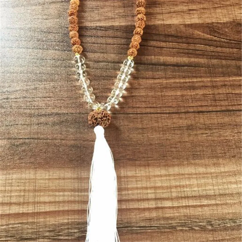 8MM108 Rudraksha kont ожерелье Новая энергия ручной работы Chakas Bless горячее Исцеление
