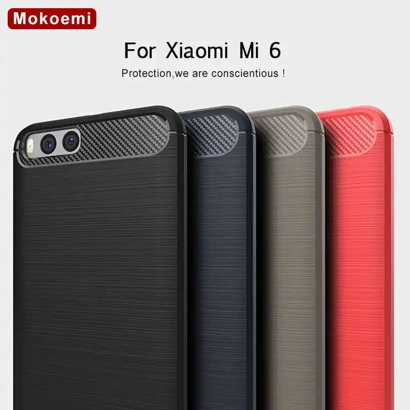 

Mokoemi, модный противоударный мягкий силиконовый чехол 5,15 дюйма для Xiaomi Mi 6, чехол для сотового телефона Xiaomi Mi 6 Mi6
