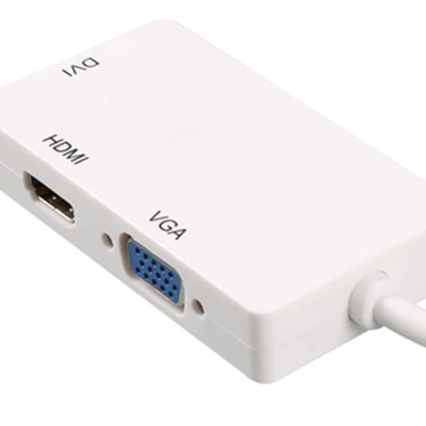 Mini Dp к Hdmi Dvi Vga адаптер 3 в 1 концентратор Displayport 1080P видео конвертер для Imac Apple Macbook Pro