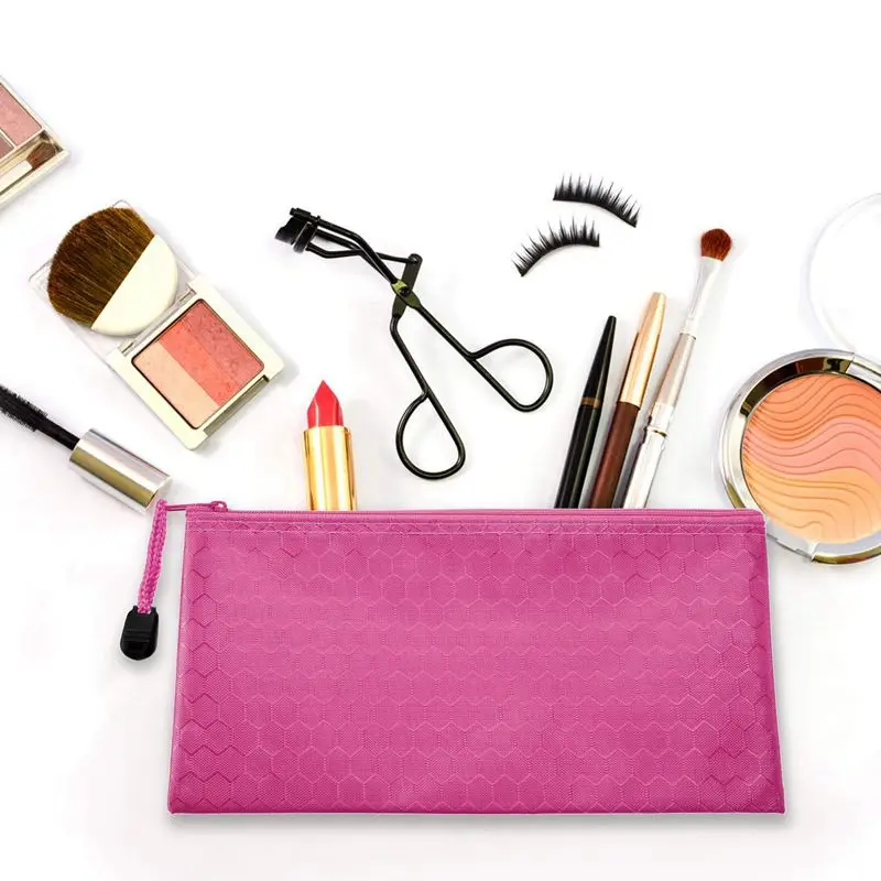 12 Pieces Colors Zipper Waterproof Bag Pencil Pouch for Cosmetic Makeup Office Supplies and Travel Accessories | Канцтовары для