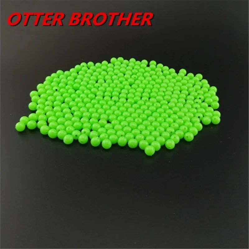 100pcs/Lot Luminous Beads Fishing Space Beans Round Float Balls Stopper Night Plastic Light Glowing Oval Tackle Lure Accessories