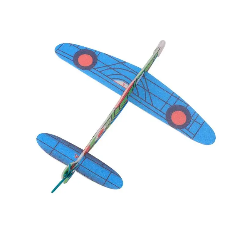 

1PC DIY Hand Launch Inertial Throwing Glider Aircraft Foam DIY Airplane Toy Children Plane Model Outdoor Fun Toys Random sent