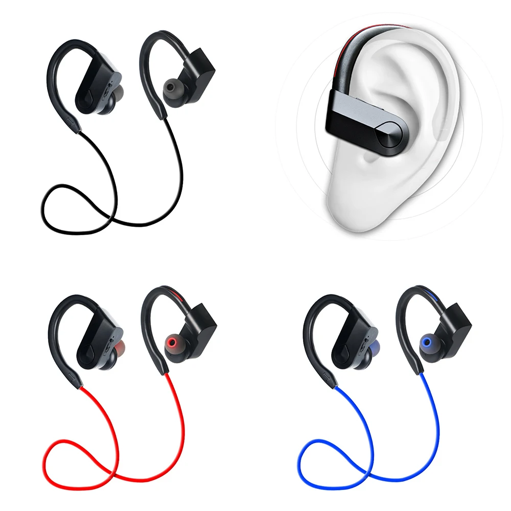 Bluetooth наушники беспроводные Спортивная гарнитура водонепроницаемые бас