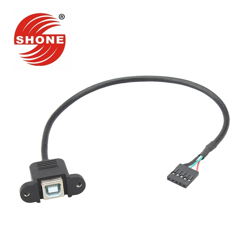 

USB2.0 print cable extension cable DuPont 5P to USB-B busbar DuPont 2.54 terminal line 0.3 meters