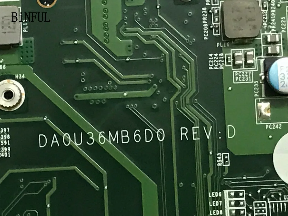 

BRAND NEW 712795-501 DA0U36MB6D0 REV : D LAPTOP MOTHERBOARD FOR HP 15-B CPU I3-3227U FULLY WORKING