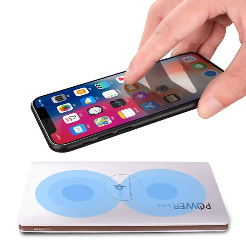 Qi беспроводной банк питания быстрая зарядка 3 0 Портативный 10000 mAh для Xiaomi iPhone